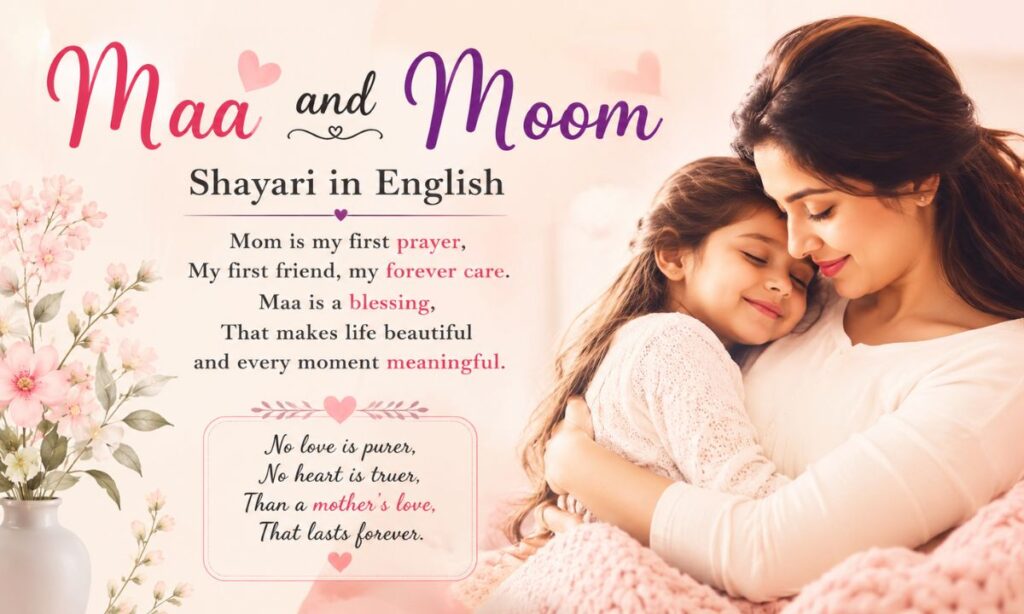 _Maa and Moom Shayari in English
