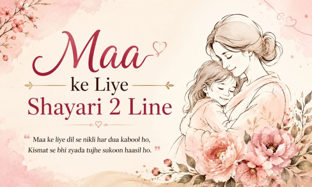 Maa ke Liye Shayari 2 Line