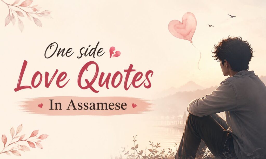 One side Love Quotes In Assamese