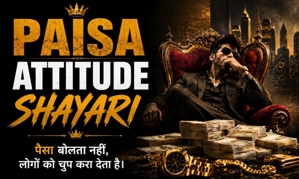 Paisa Attitude Shayari