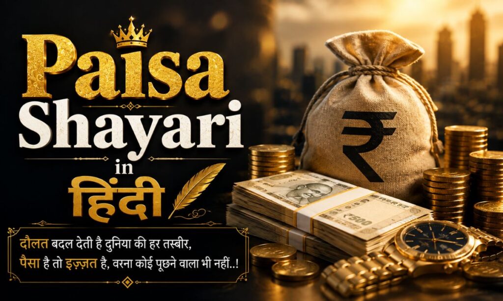 Paisa Shayari in Hindi
