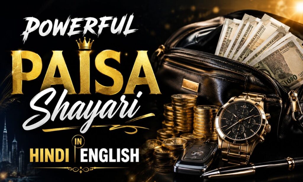 Powerful Paisa Shayari in Hindi English