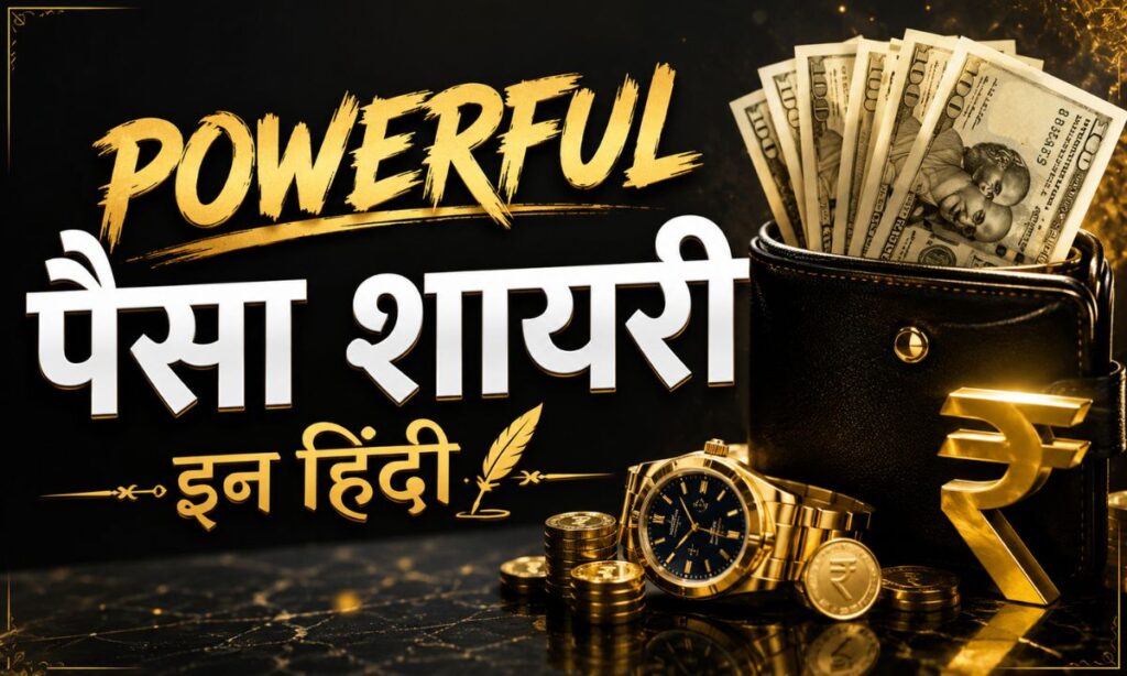 Powerful Paisa Shayari in Hindi Text