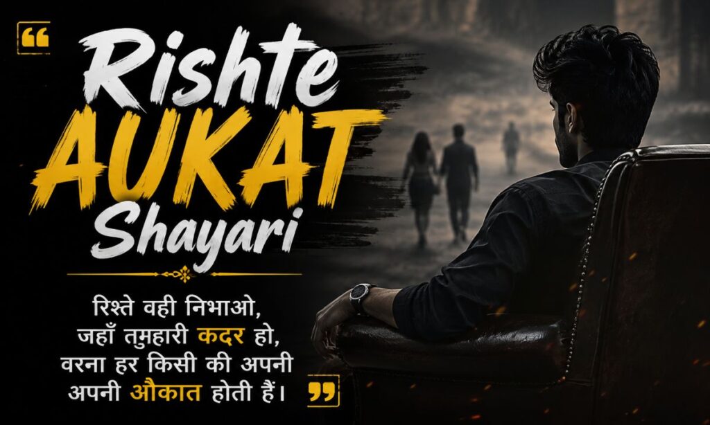 Rishte Aukat Shayari