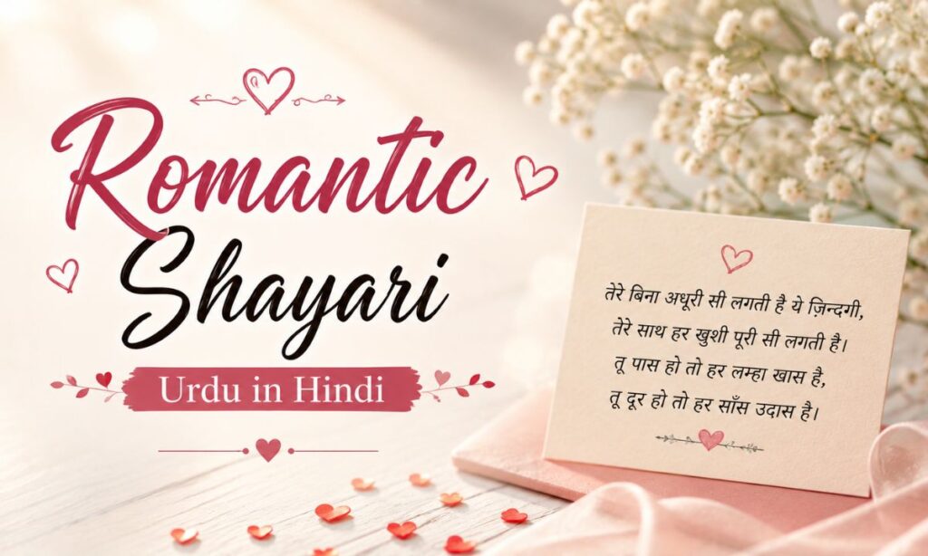 Romantic Shayari Urdu in Hindi