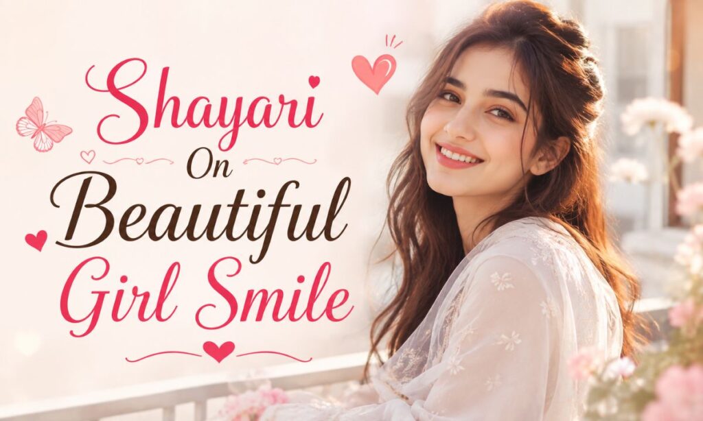 Shayari On Beautiful Girl Smile