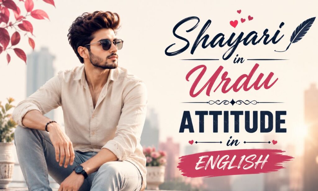 Shayari in Urdu attitude in English