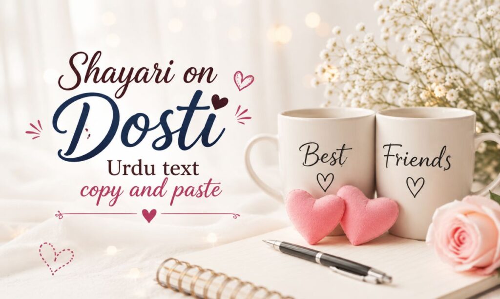 Shayari on Dosti Urdu text copy and paste