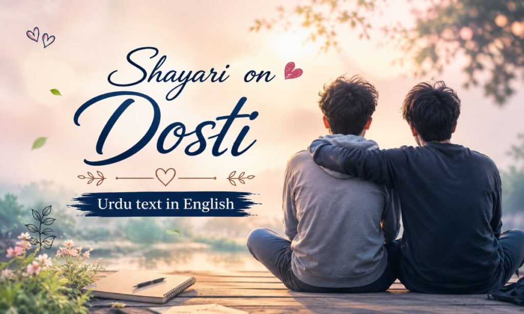 Shayari on Dosti Urdu text in English