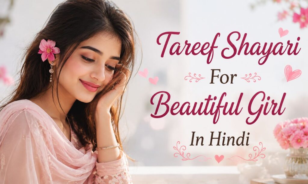 Tareef Shayari For Beautiful Girl In Hindi