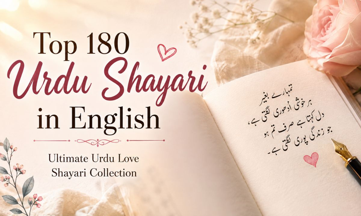 Top 180 Urdu Shayari in English Ultimate Urdu Love Shayari Collection