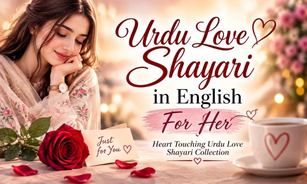 Urdu Love Shayari in English For Her