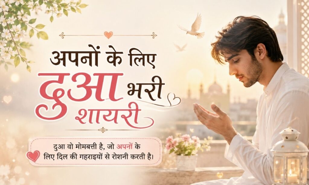 अपनों के लिए दुआ भरी शायरी