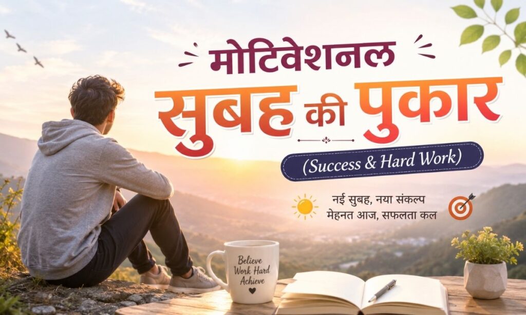 मोटिवेशनल सुबह की पुकार (Success & Hard Work)