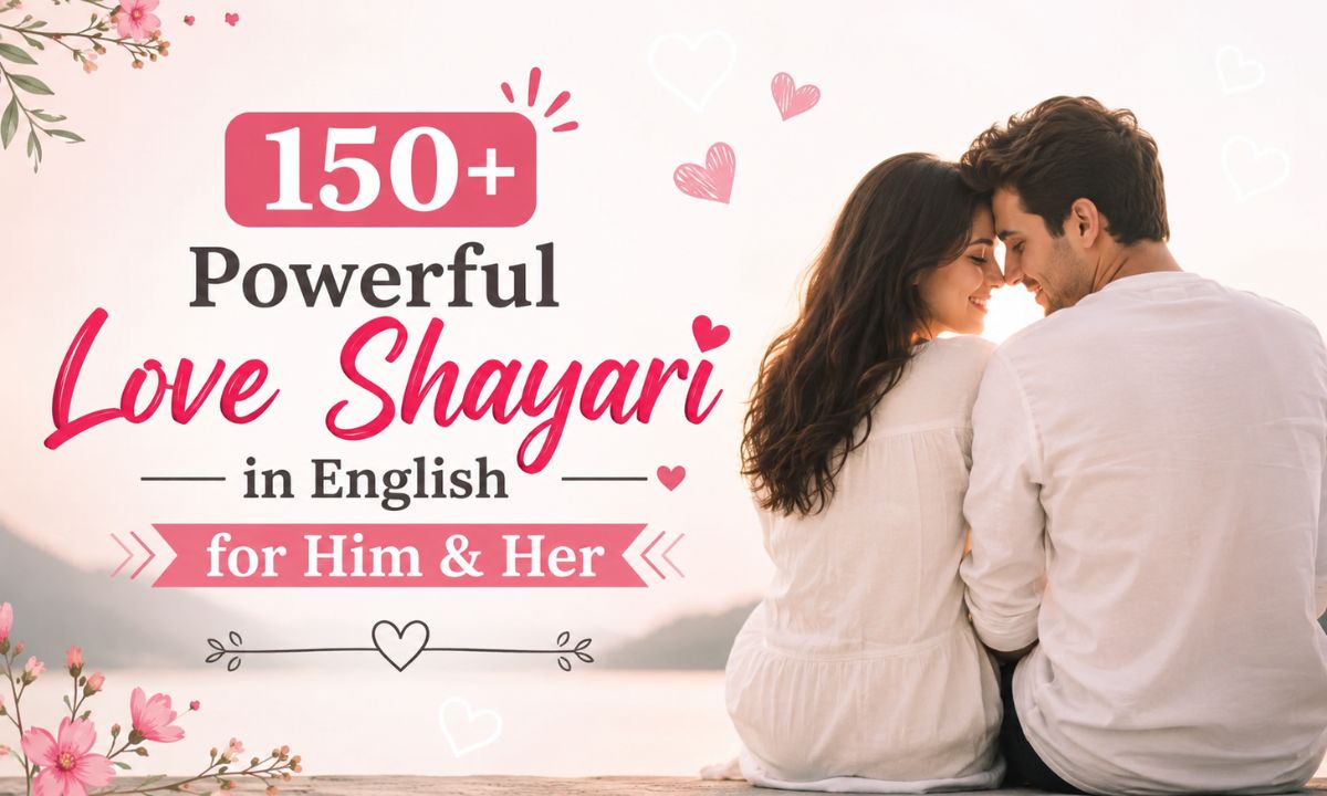 150+ Powerful Love Shayari in English for Him & Her