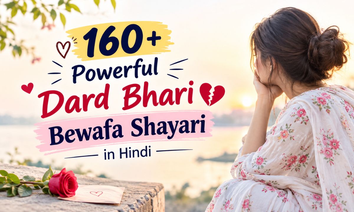 160+ Powerful Dard Bhari Bewafa Shayari in Hindi