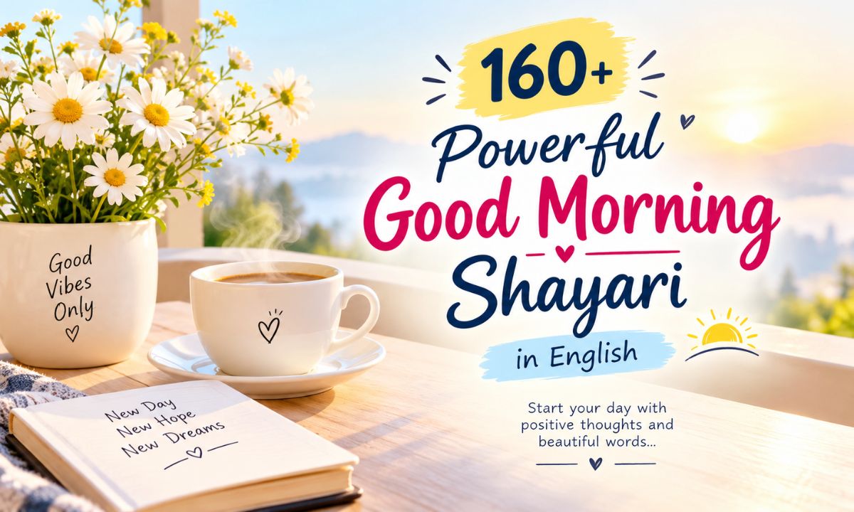 160+ Powerful Good Morning Shayari in English