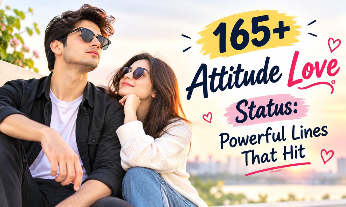 165+ Attitude Love Status Powerful Lines That Hit