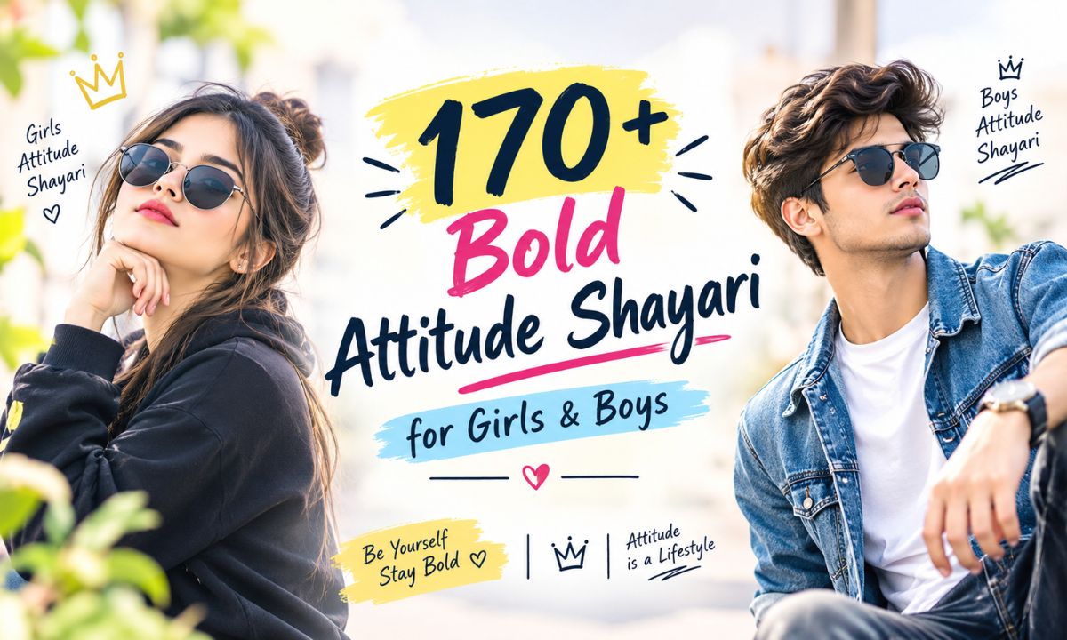 170+ Bold Attitude Shayari for Girls & Boys