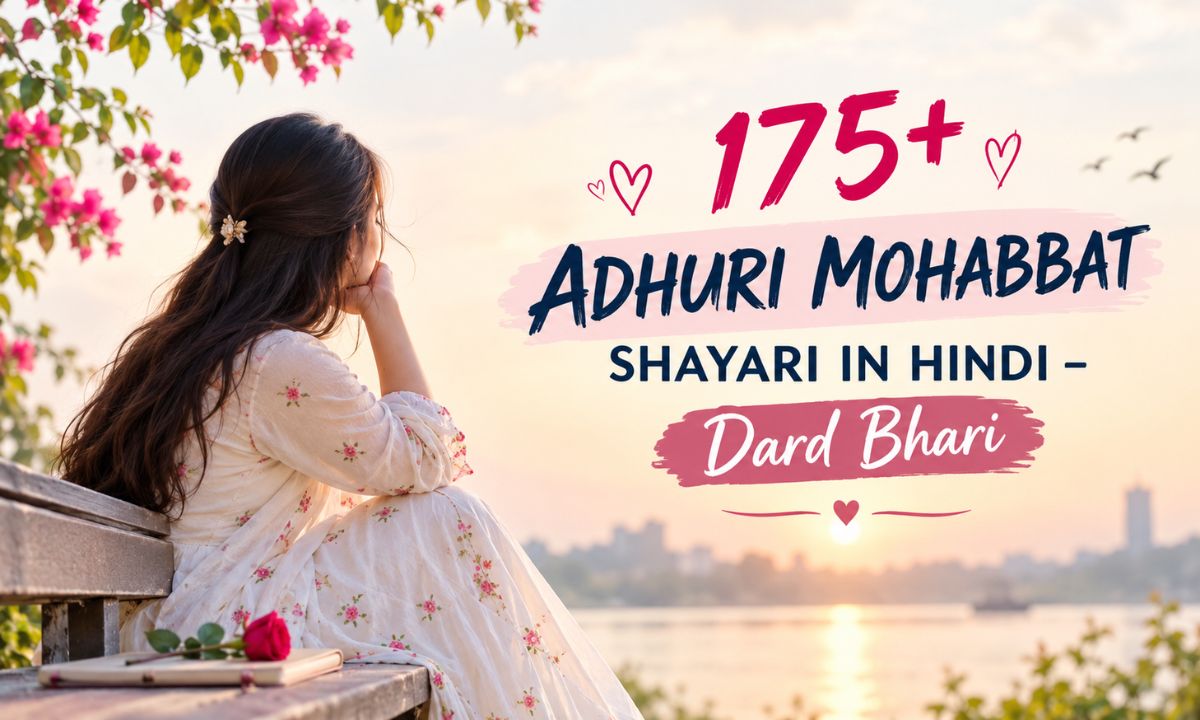 175+ ADHURI MOHABBAT SHAYARI IN HINDI – DARD BHARI