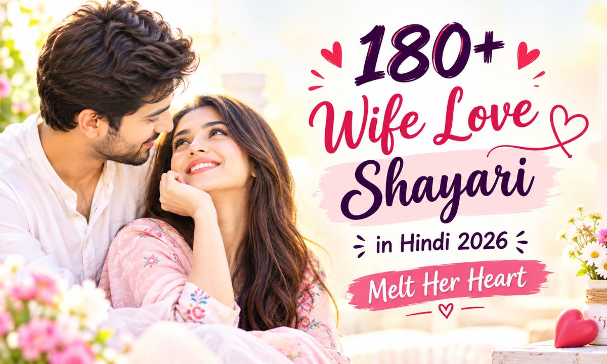 180+ Wife Love Shayari in Hindi 2026 – Melt Her Heart