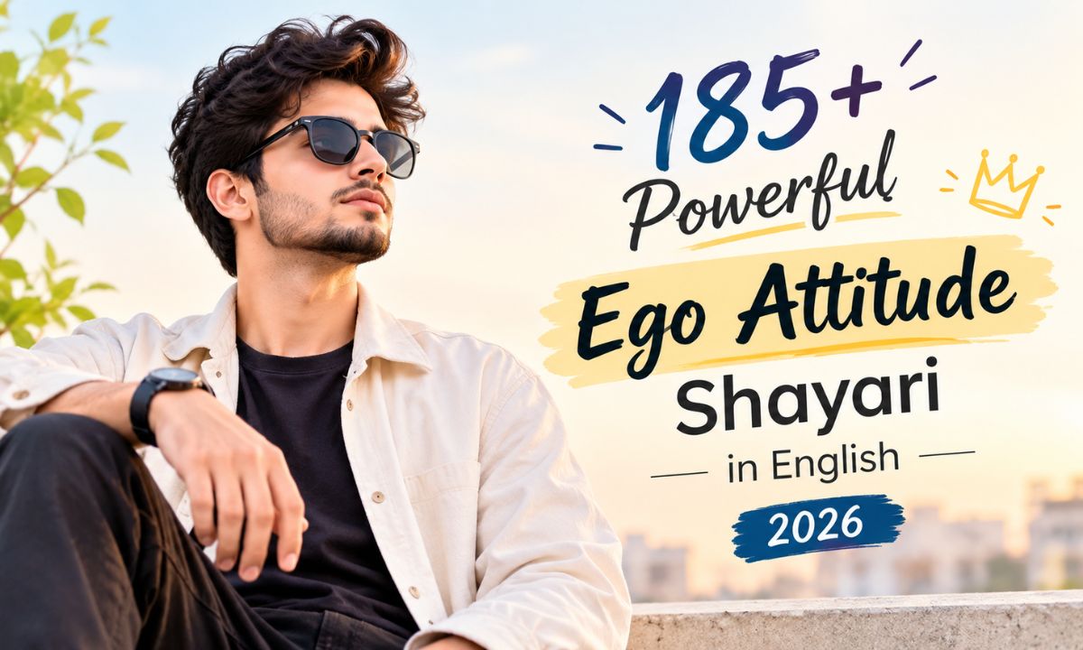 185+ Powerful Ego Attitude Shayari in English 2026