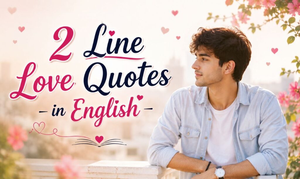 2 Line Love Quotes in English