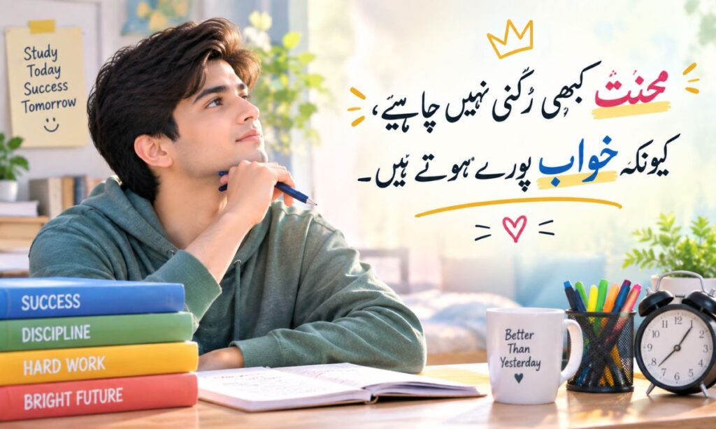 2 Line Motivational Urdu Shayari for Students
