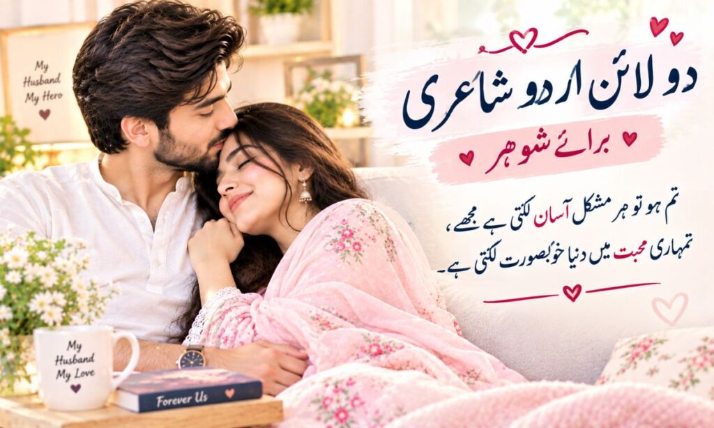2 Line Urdu Poetry For Husband Romantic