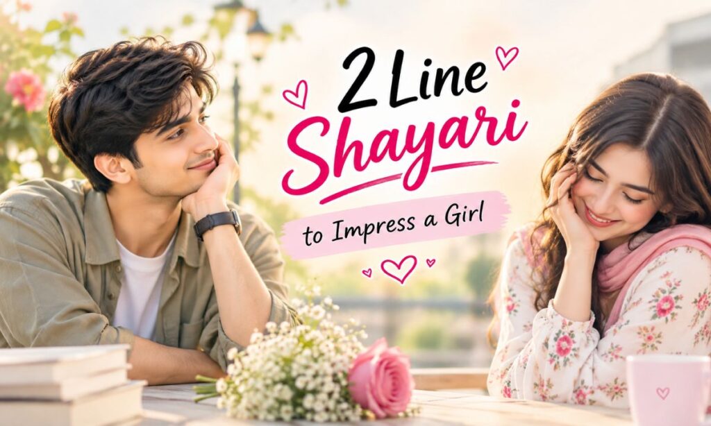 2 line Shayari to impress a girl
