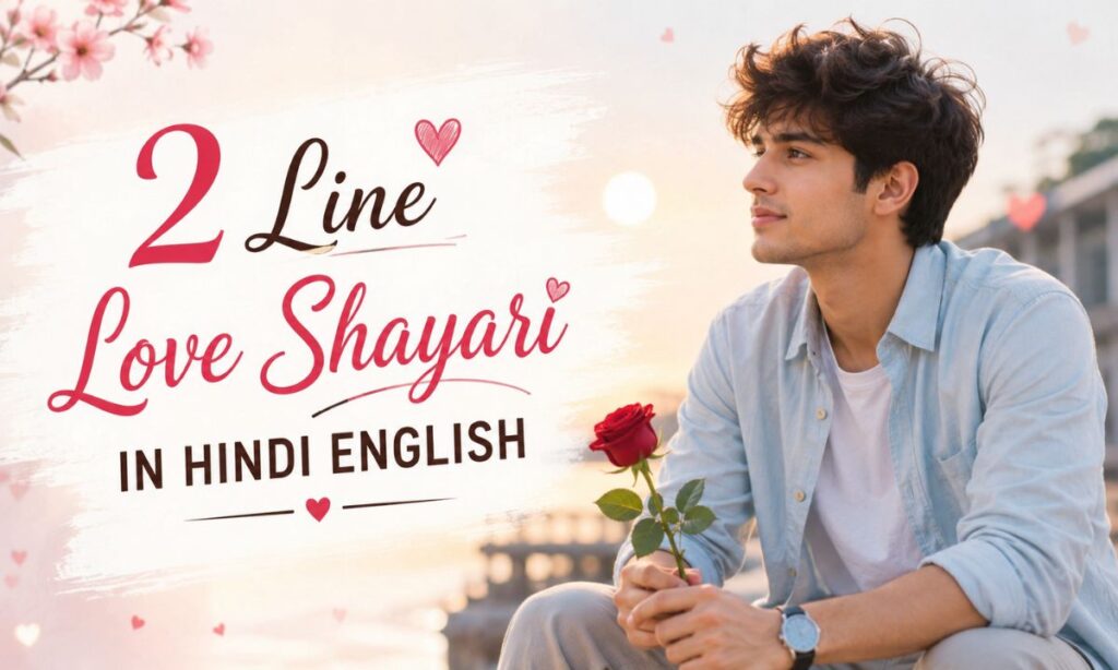 2 line love shayari in hindi english