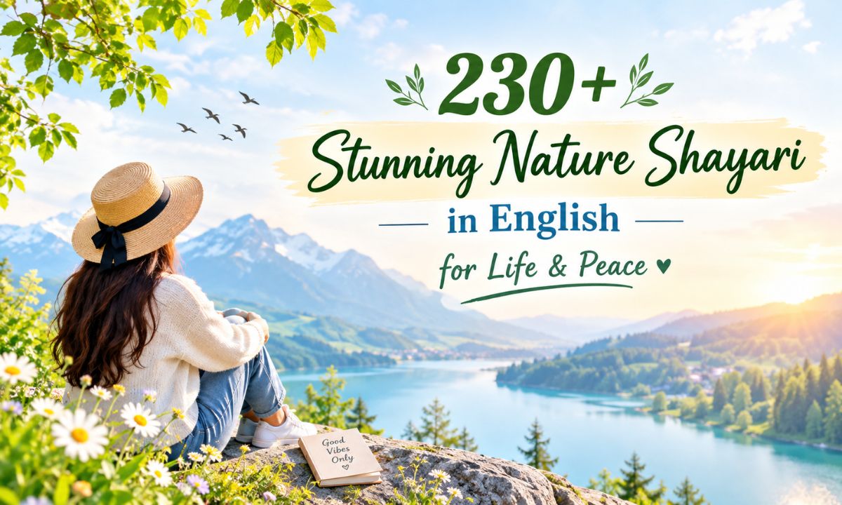 230+ Stunning Nature Shayari in English for Life & Peace