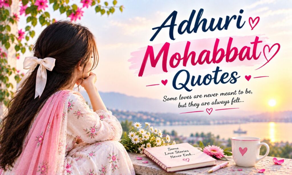 ADHURI MOHABBAT QUOTES IN ENGLISH
