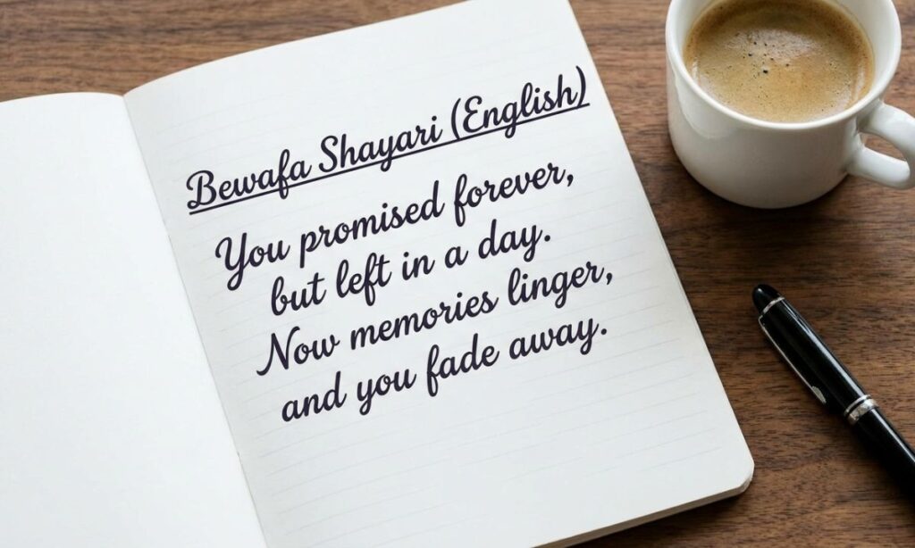 Bewafa Shayari in English