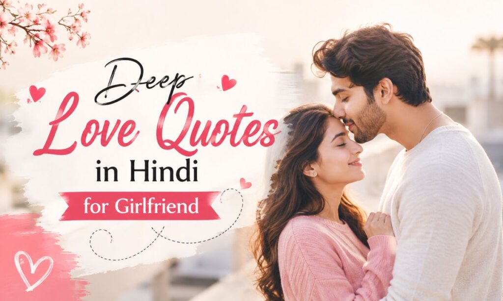Deep love quotes in hindi for girlfriend