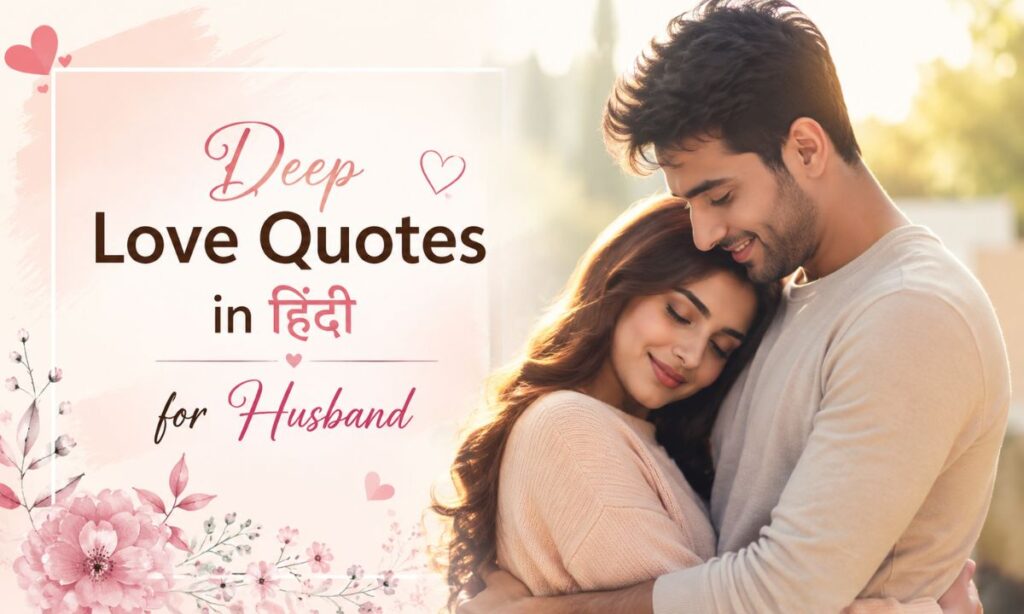 Deep love quotes in hindi for husband