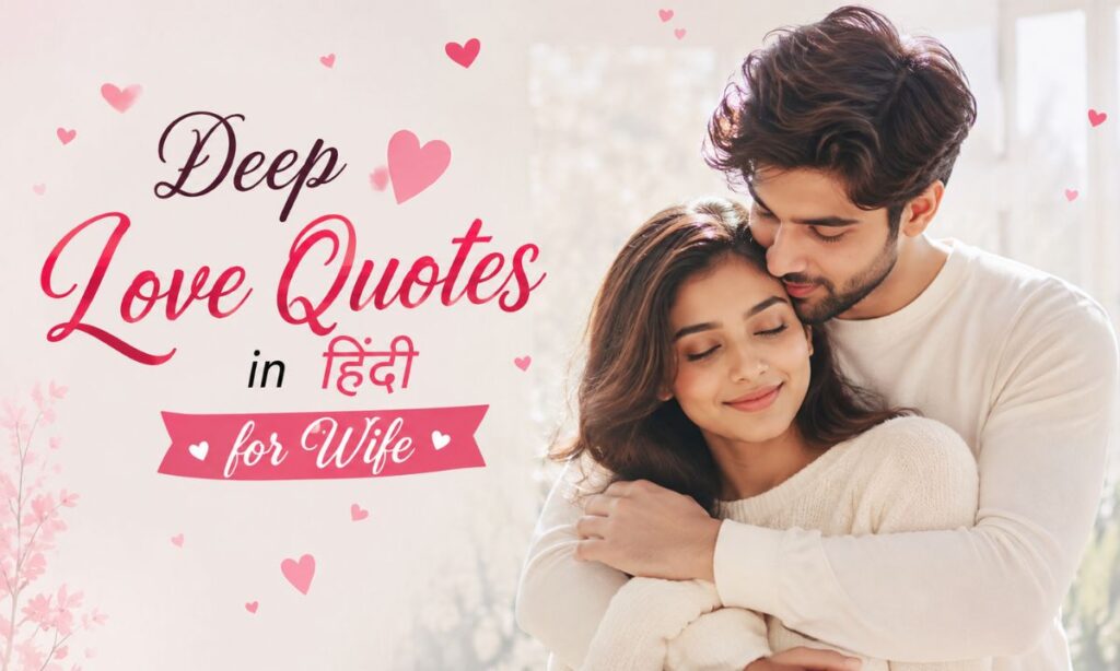 Deep love quotes in hindi for wife