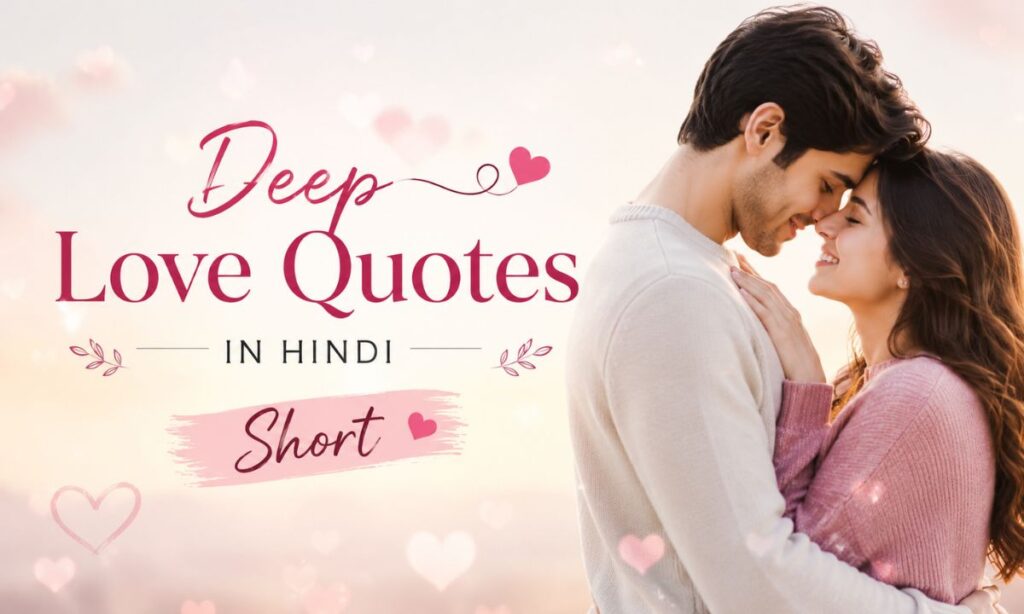 Deep love quotes in hindi short