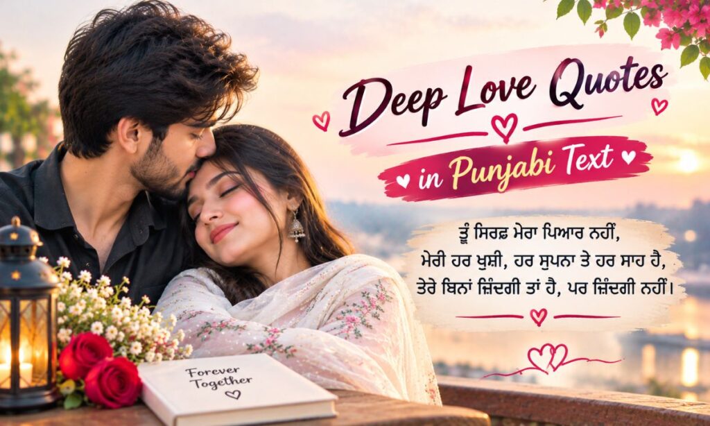 Deep love quotes in punjabi text