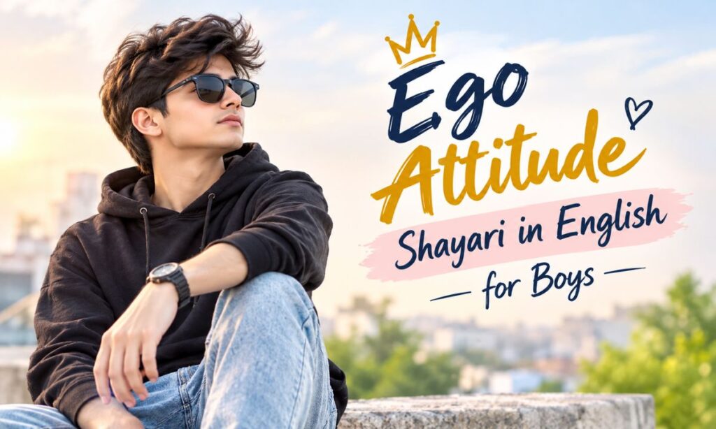 Ego Attitude Shayari in English for Boys