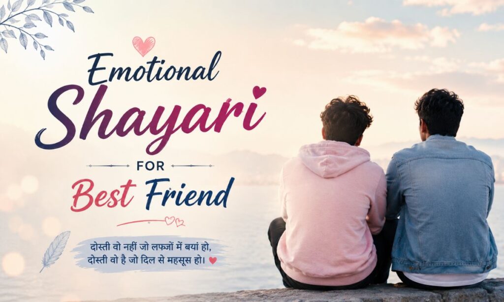 Emotional shayari for best friend