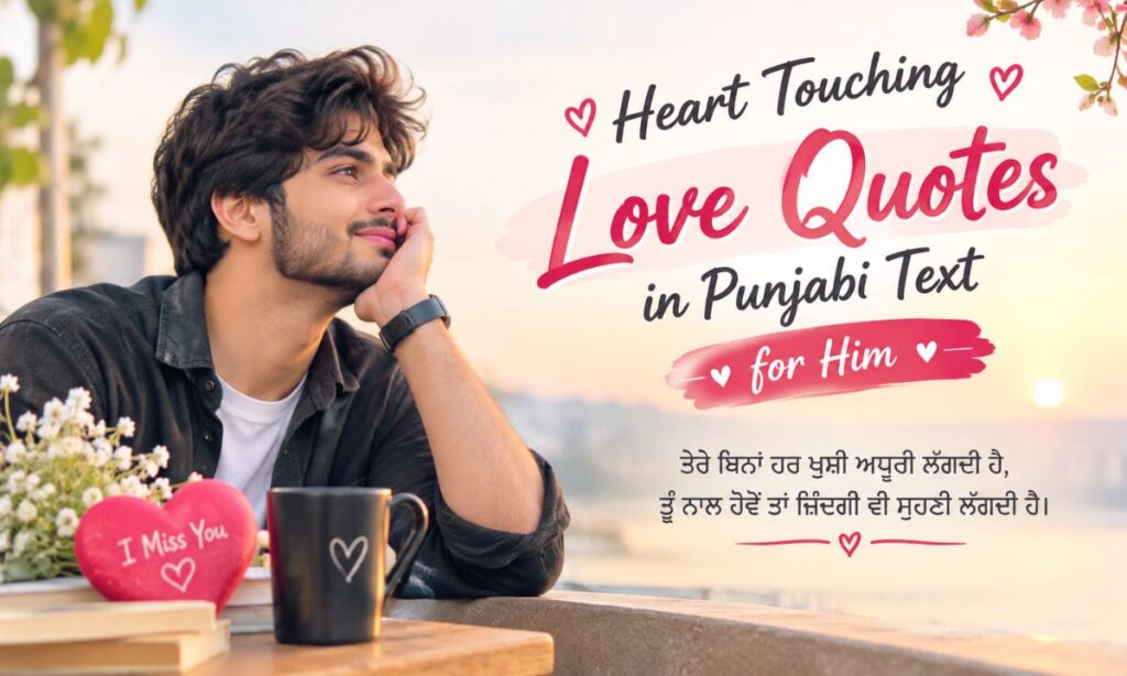 Heart touching Love quotes in Punjabi Text for Him