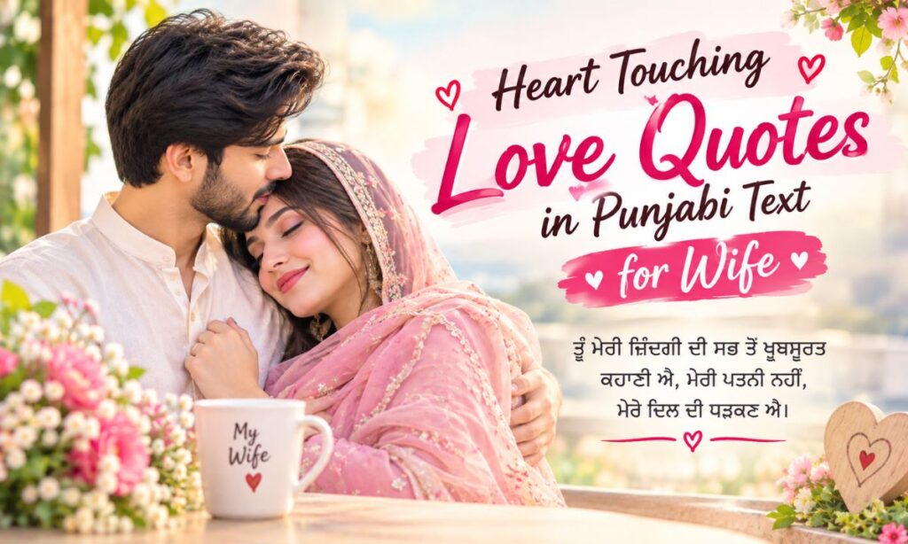 Heart touching Love quotes in Punjabi Text for Him