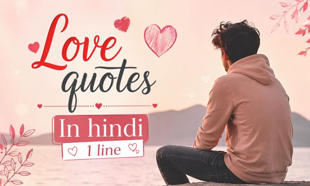 Love quotes In hindi 1 line