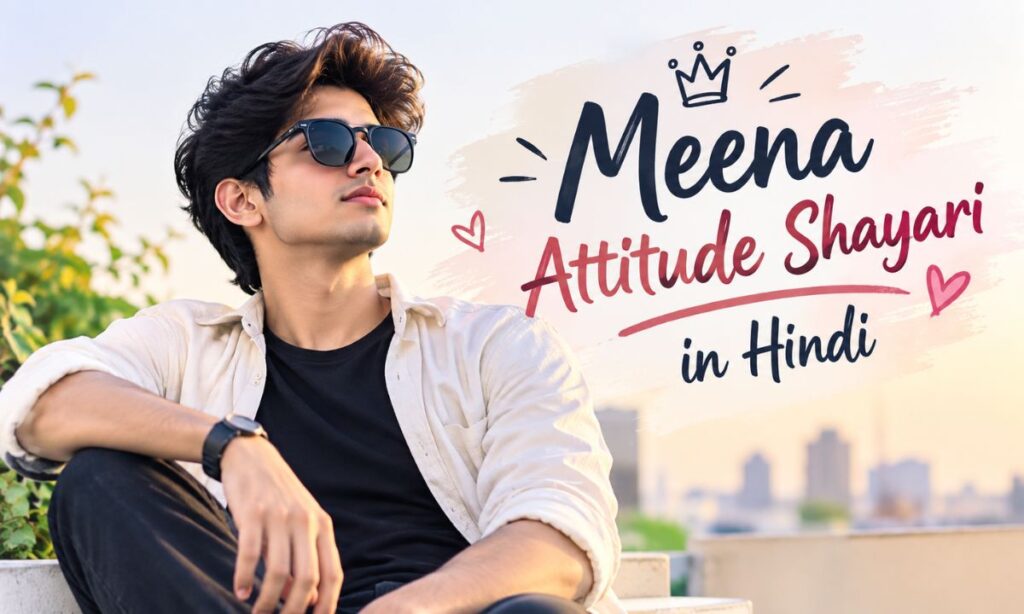 Meena Attitude Shayari in Hindi