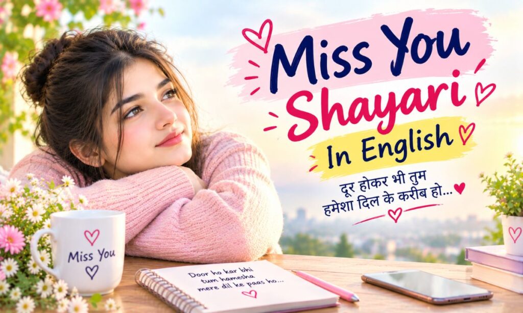 Miss You Shayari In English Hindi