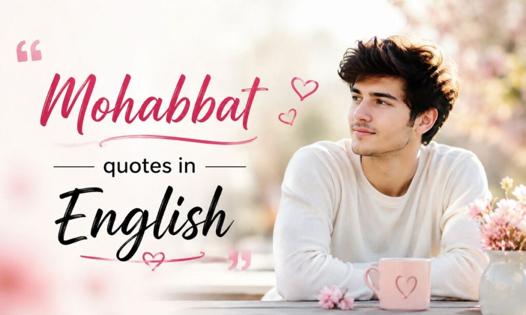 Mohabbat quotes in English