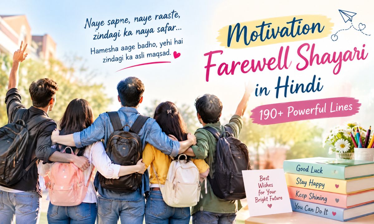 Motivation Farewell Shayari in Hindi 190+ Powerful Lines