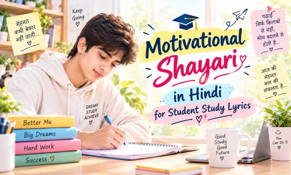 Motivational Shayari in Hindi for Student Study Lyrics