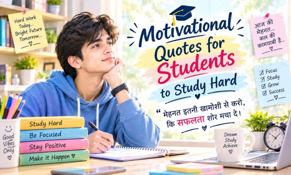 Motivational quotes for students to study hard
